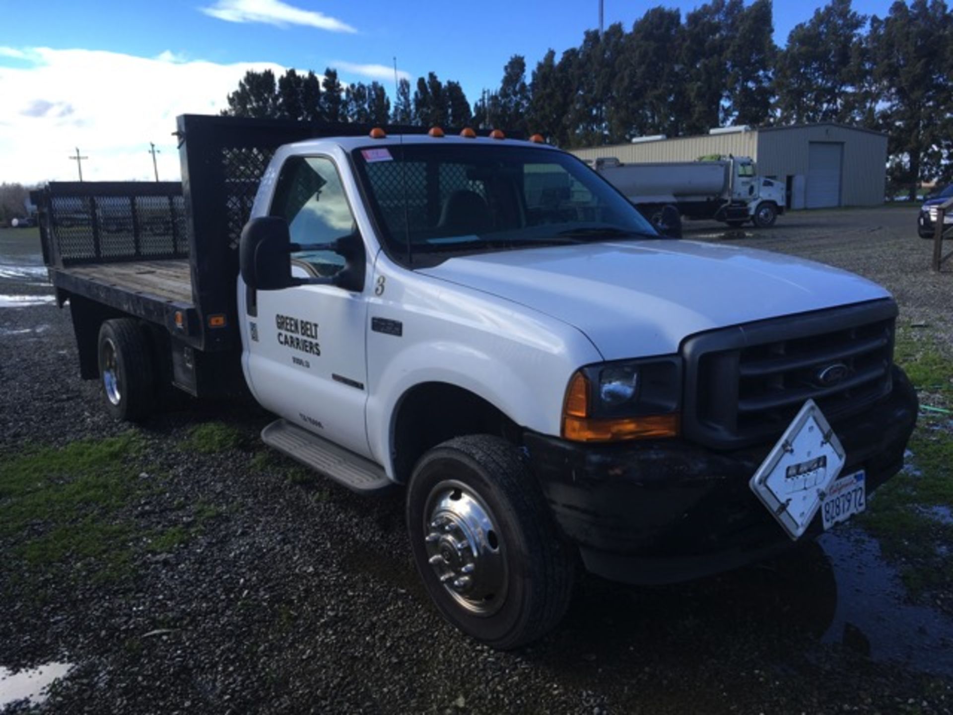 2000 Ford F450 Stake Bed Truck, XL Super Duty, 7.3L Powerstroke Diesel V8, Manuel Trans, 13' Bed W/ - Image 3 of 25