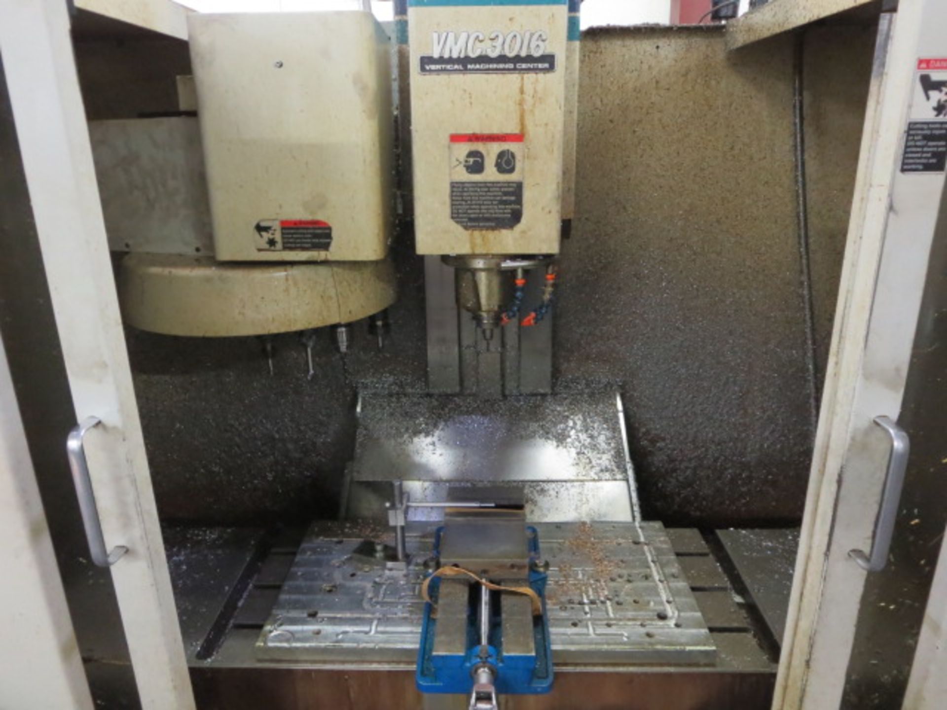 Fadal VMC 3016 CNC Vertical Machining Center, 3 Axis: 30”X, 16"Y, 20”Z, CNC88HS Control, BT-40, 10, - Image 2 of 8