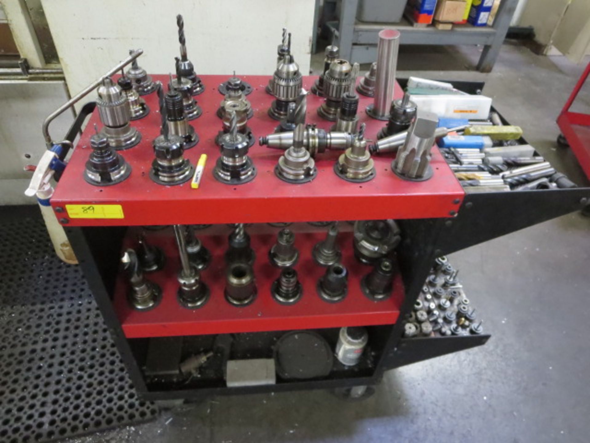 Lot of Assorted CNC Tooling, Includes Carts