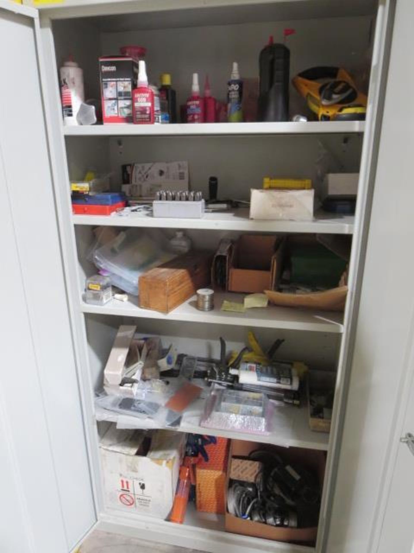 2 Door Metal Storage Cabinet, Includes Contents Consisting of Assorted Cleaning Products and - Image 2 of 2