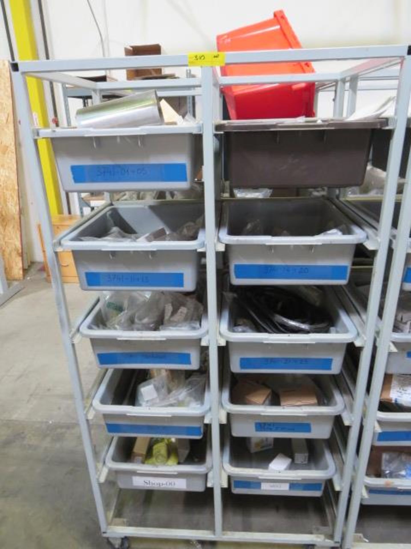 Rolling Tub Racks, Includes Contents