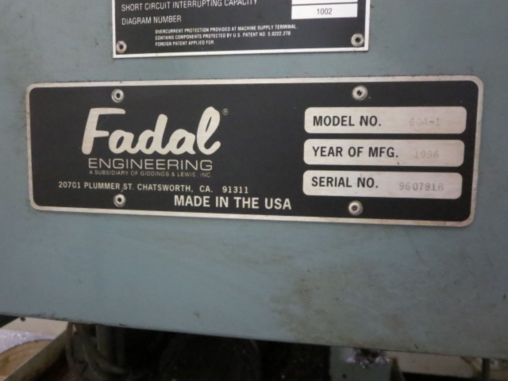 Fadal VMC 3016 CNC Vertical Machining Center, 3 Axis: 30”X, 16"Y, 20”Z, CNC88HS Control, BT-40, 10, - Image 8 of 8