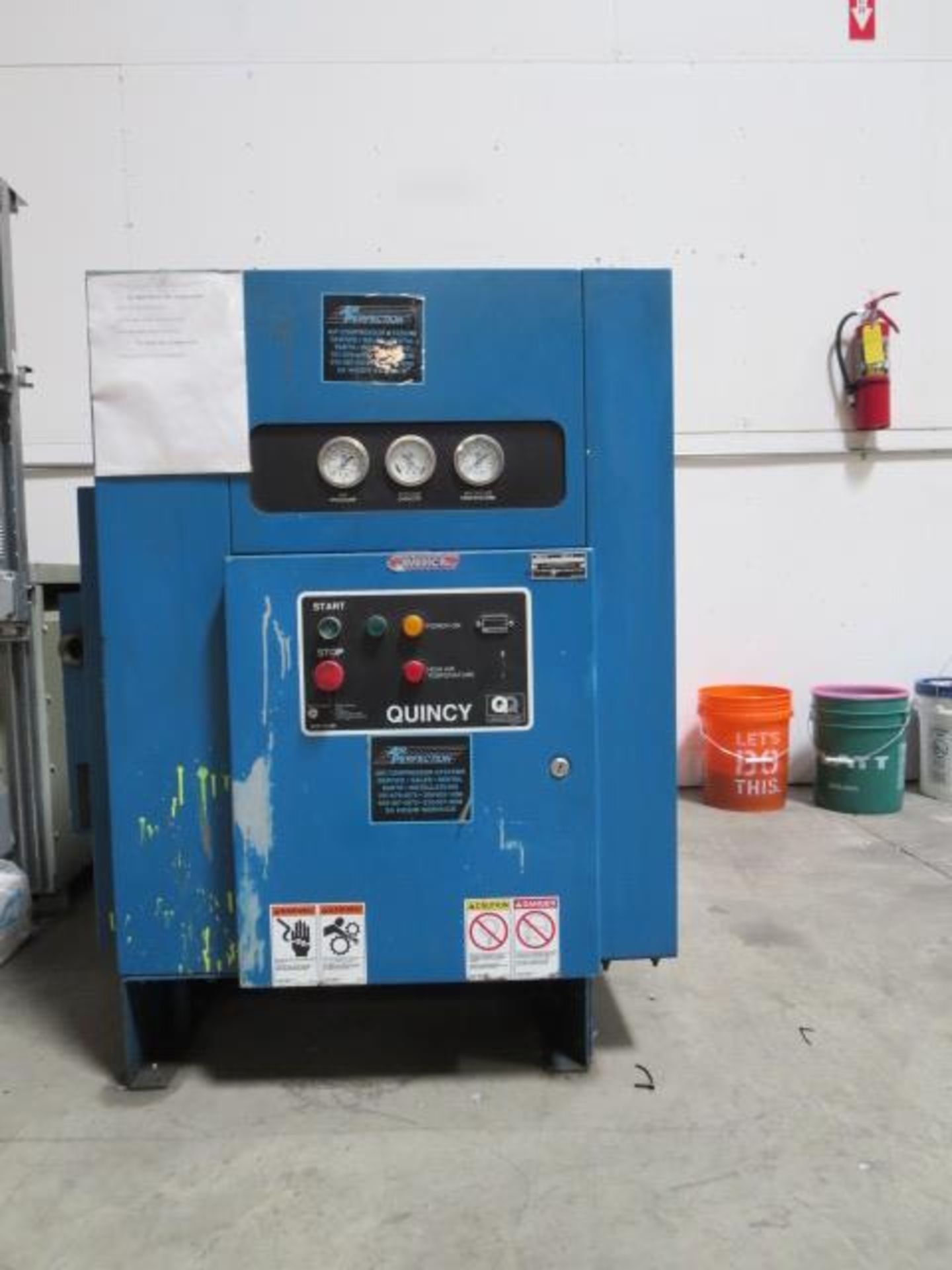 Quincy Industrial Air Compressor, model QSB20ACA31N, sn 96044, 57304Hrs