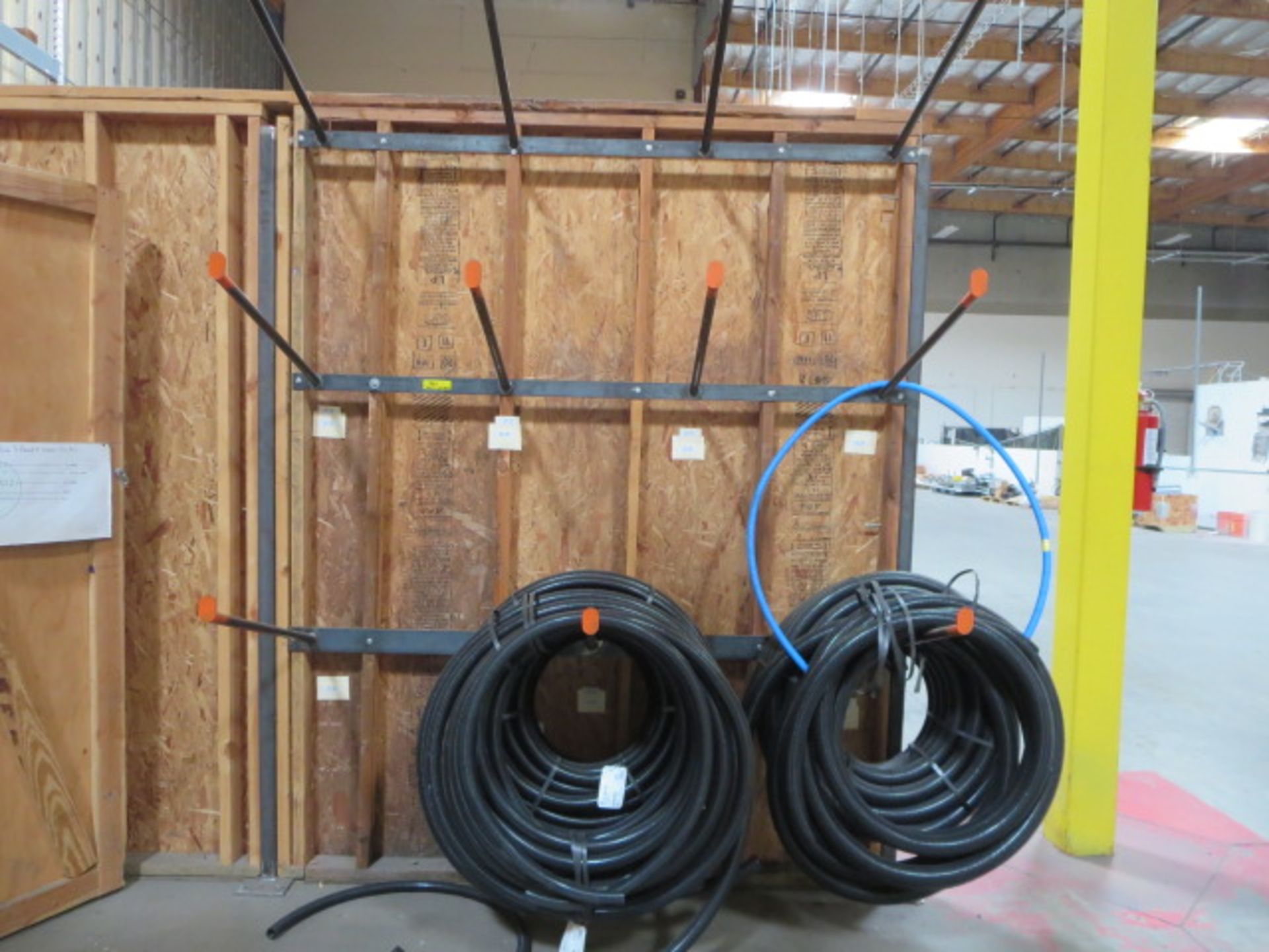 Wall Mounted Hose Racks, Includes Contents