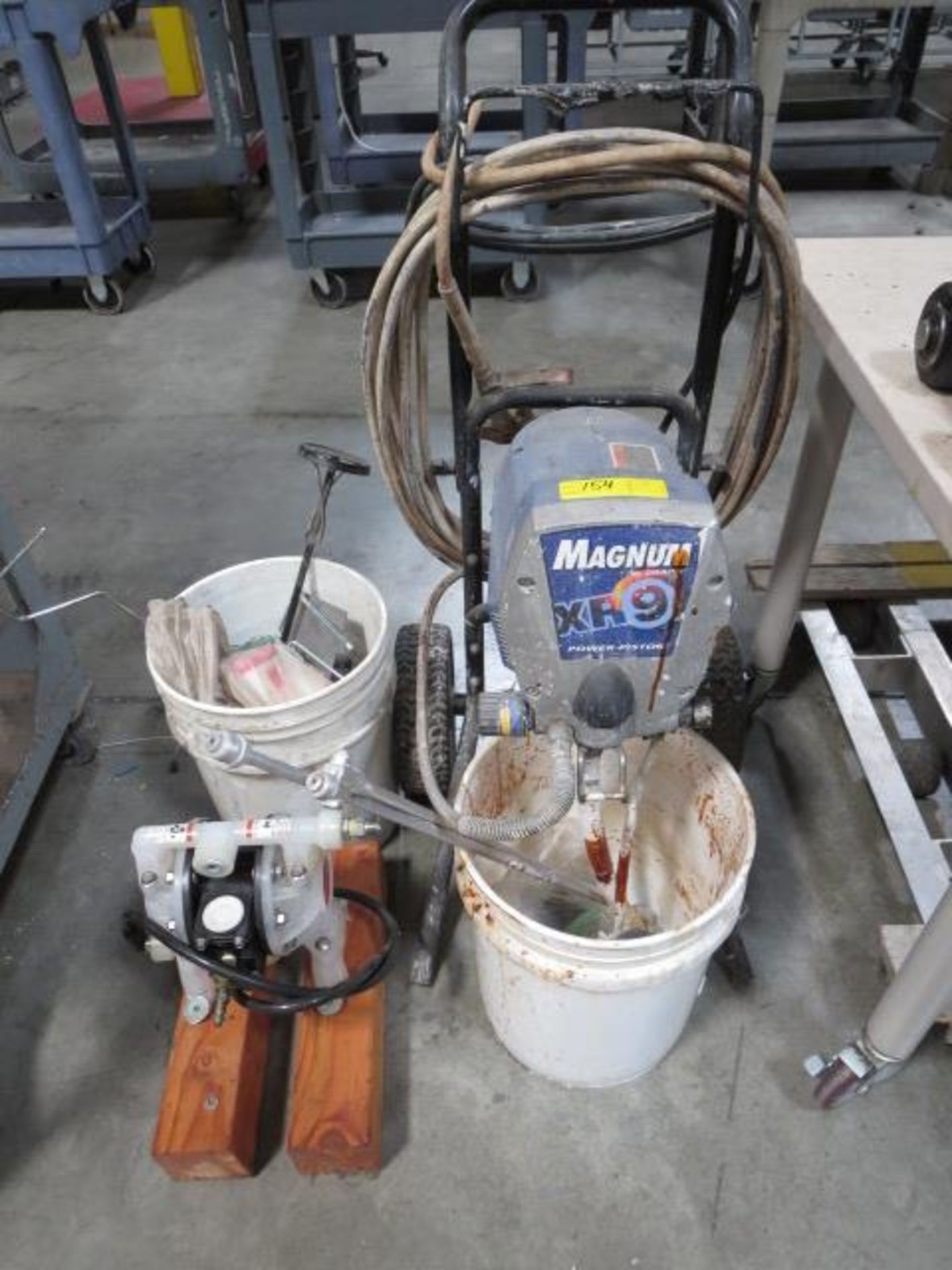 Lot of Magnum XR9 Paint Sprayer and ½” Pneumatic Pump