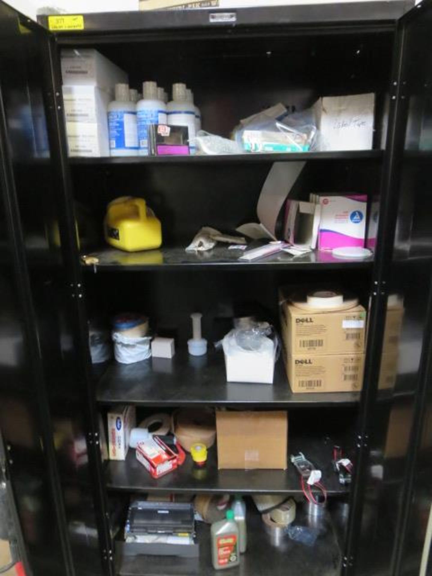 2 Door Metal Cabinet, Includes Contents Consisting of Supplies, Eye Wash, Toner and More - Image 2 of 2