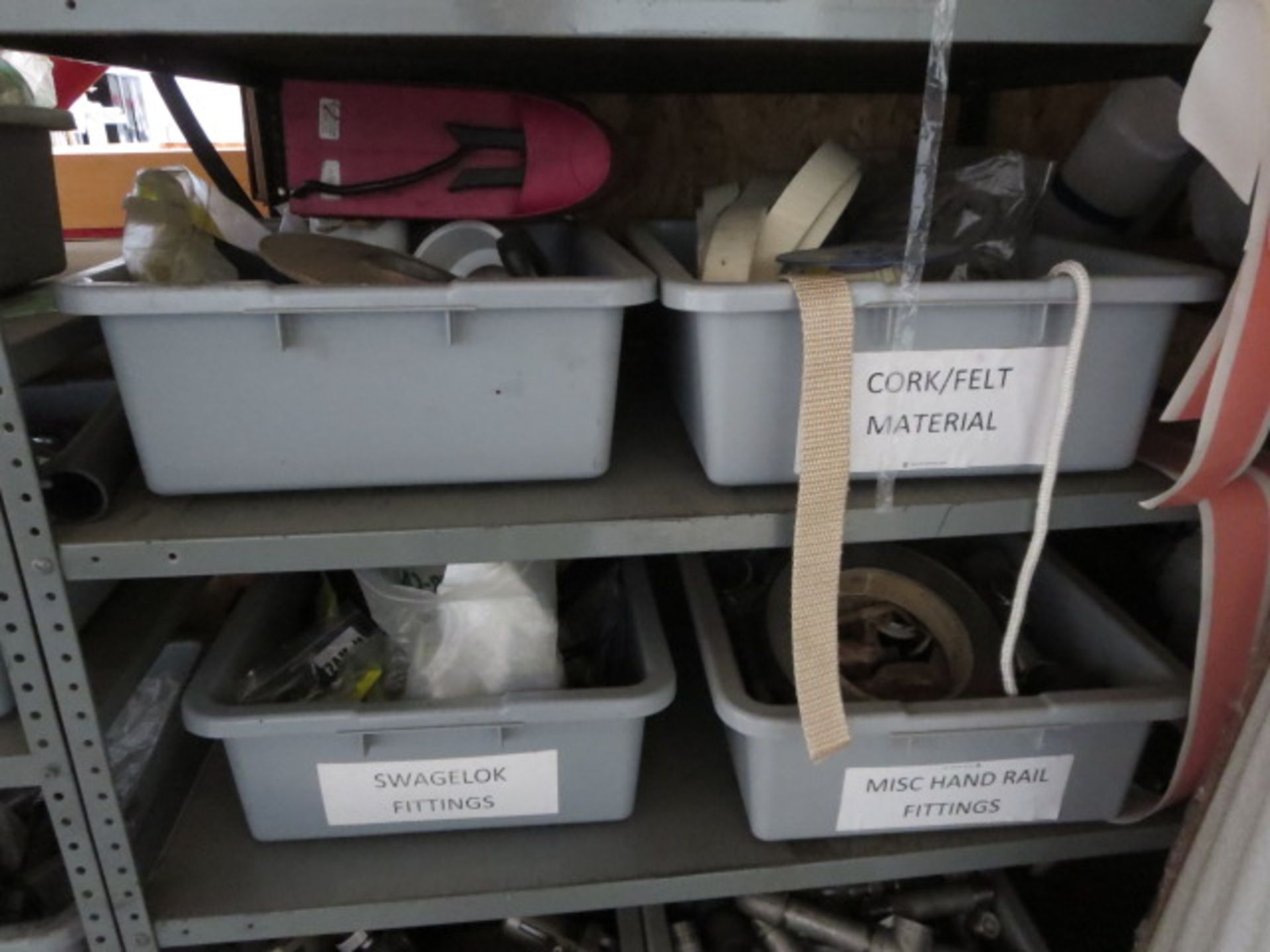 Lot of Assorted Fittings, Seals, Tubing, and Miscellaneous Rubber, Contents of Shelves - Image 3 of 4