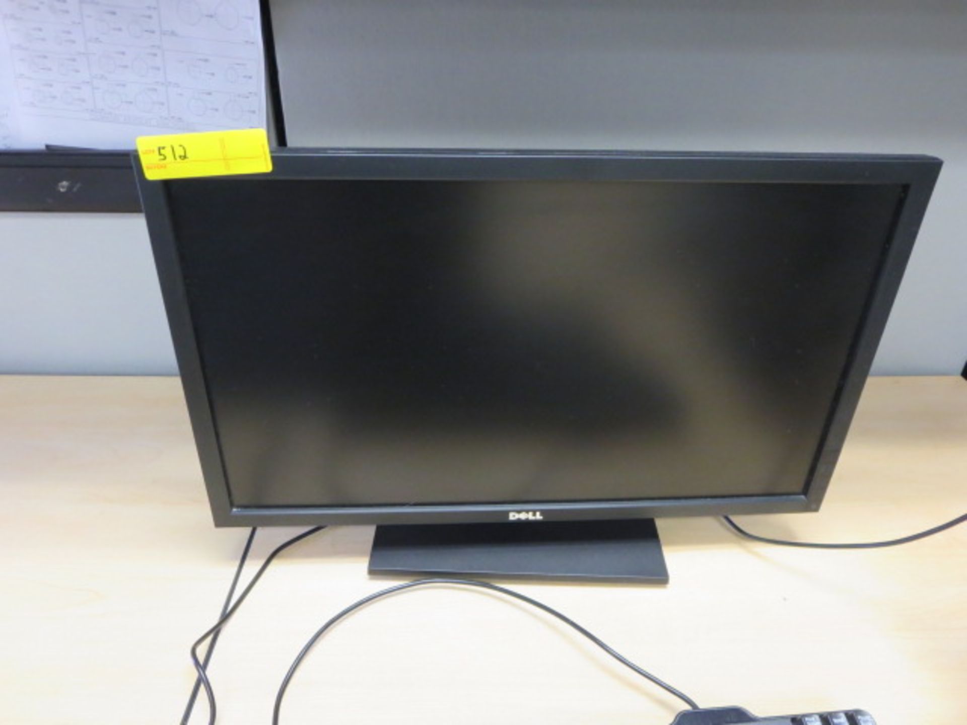 Dell 24” LCD Monitor, model P2411Hb, Includes Keyboard, and Mouse