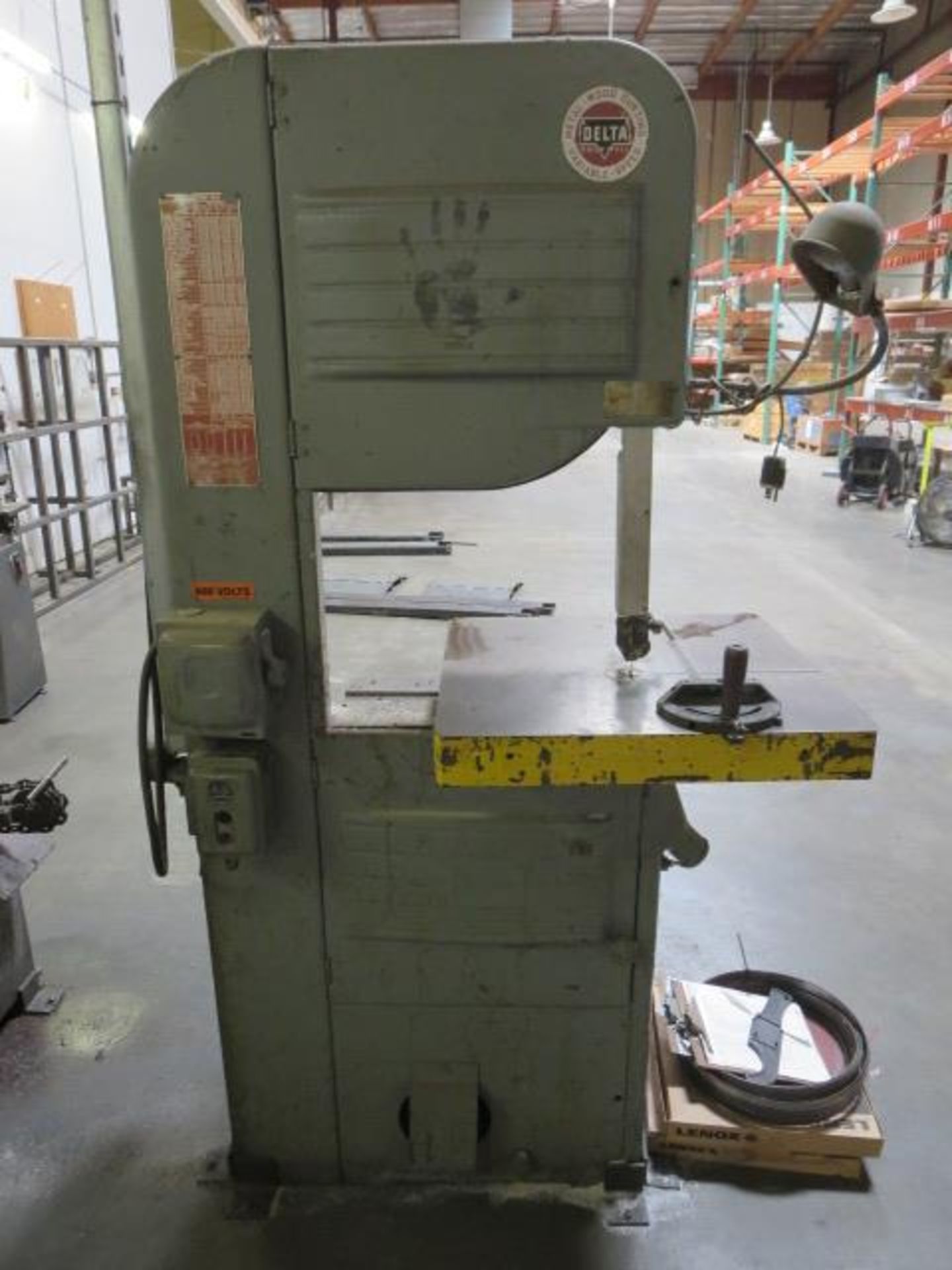 Delta - Rockwell Variable Speed Vertical Band Saw, 480V - Image 2 of 6
