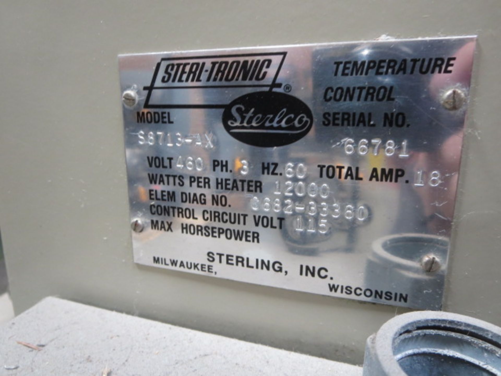 Sterl-Tronic Temperature Control System, model S8713-AX - Image 4 of 4