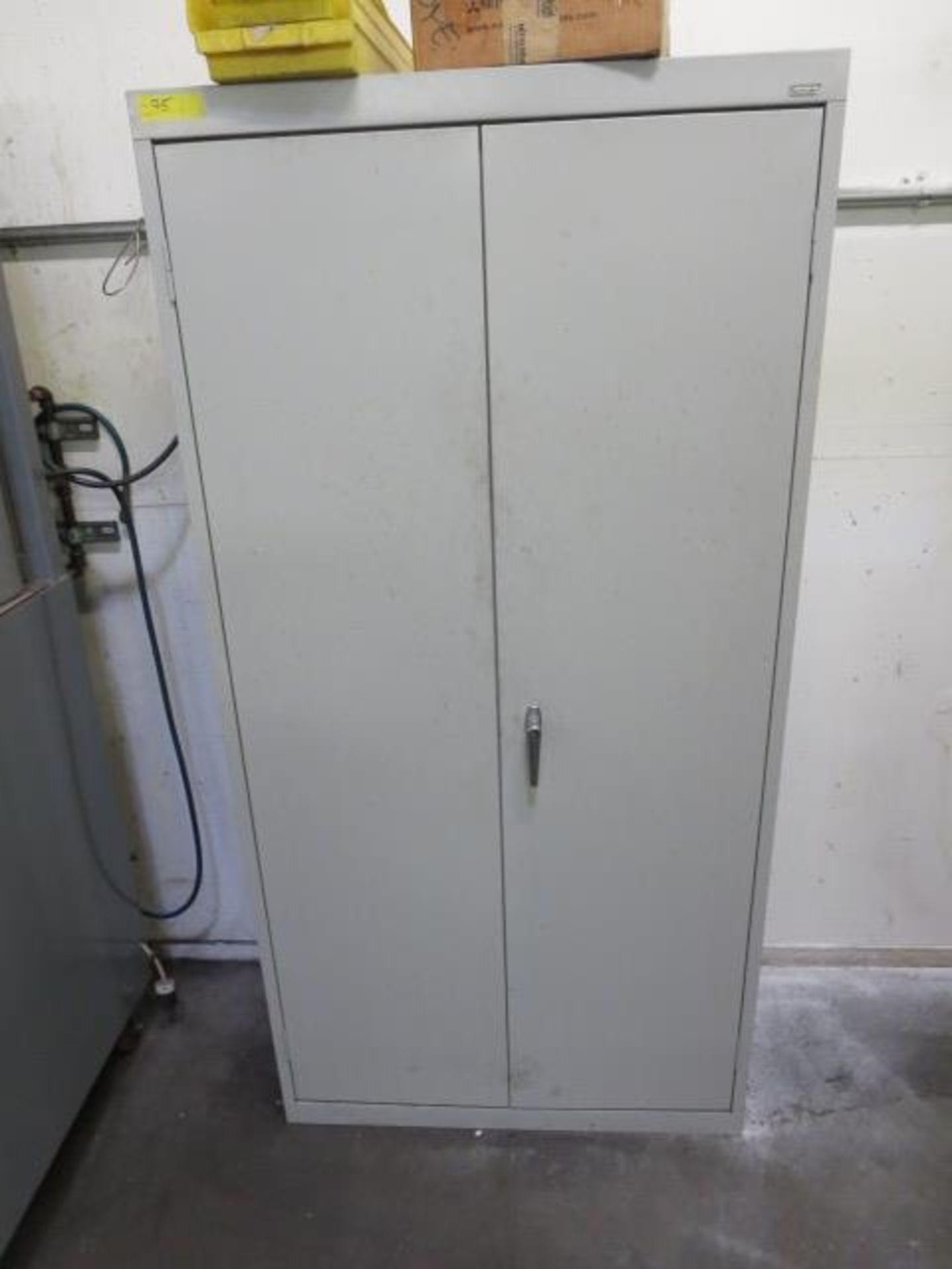 2 Door Metal Storage Cabinet, Includes Contents Consisting of Assorted Tooling