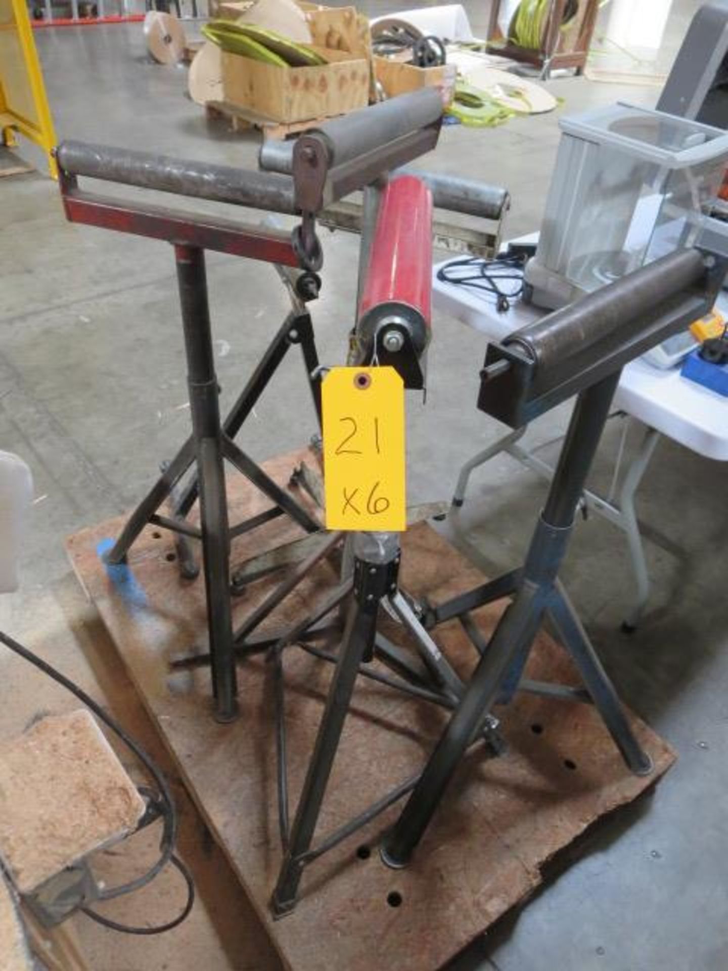 Adjustable Feeder Roller Stands