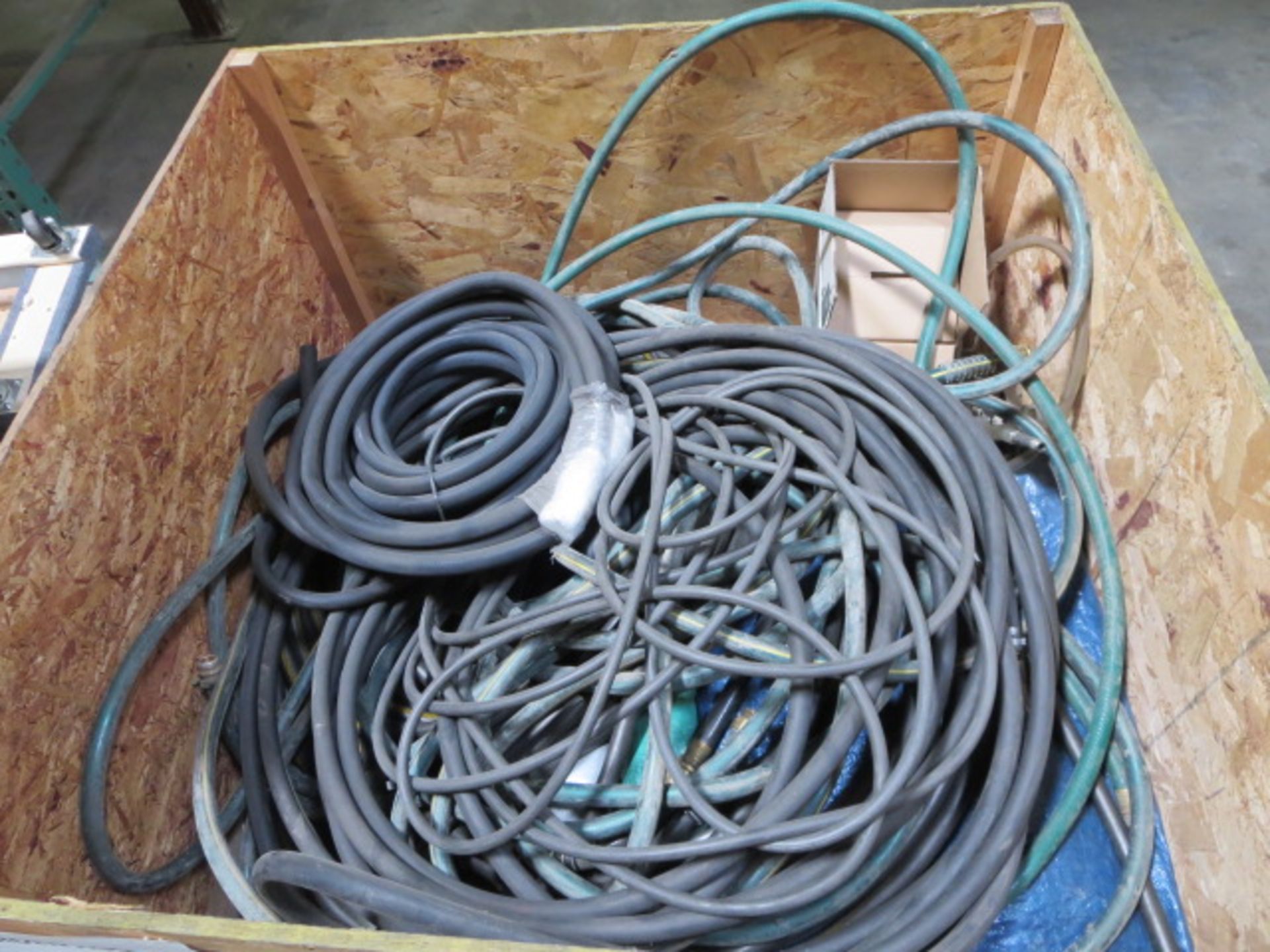 Lot of Garden Hoses, Contents of Crate