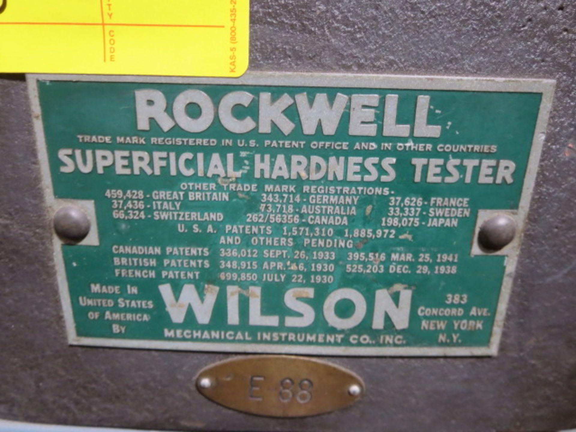 Rockwell Superficial Hardness Tester, model 3JS - Image 3 of 3