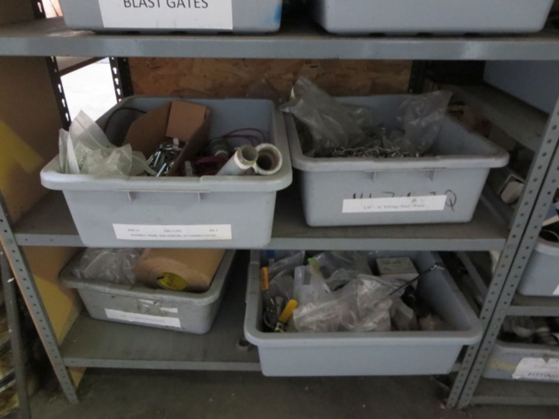 Lot of Assorted Parts, Steel Unions, Blast Gates, Steel and Brass Fitting, and More, Contents of - Bild 4 aus 4