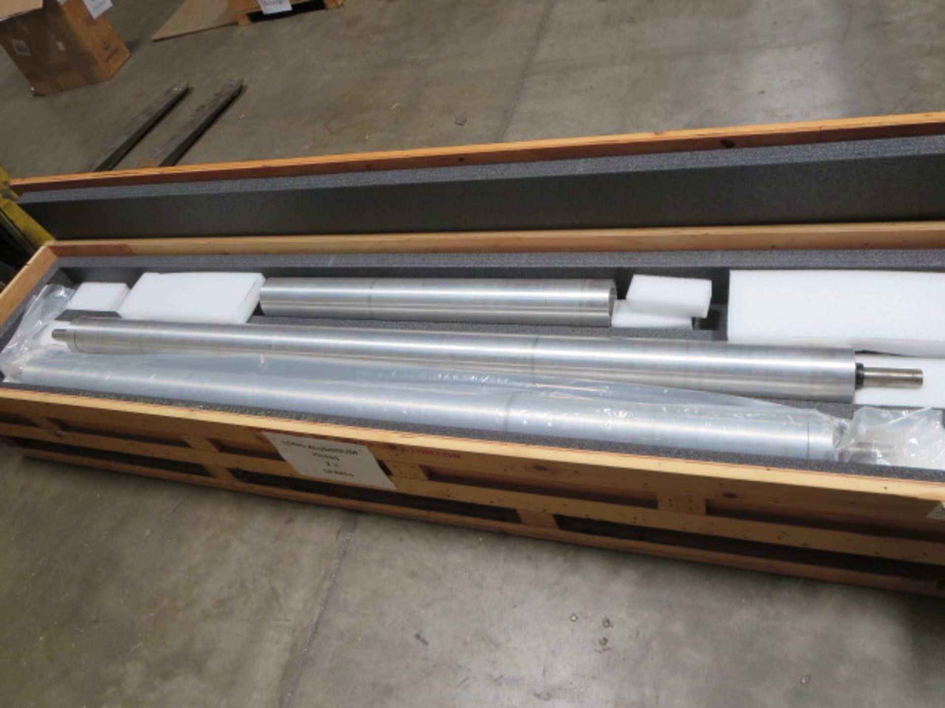 Long Aluminum Idlers, (2) 86”L, (1) 40”L