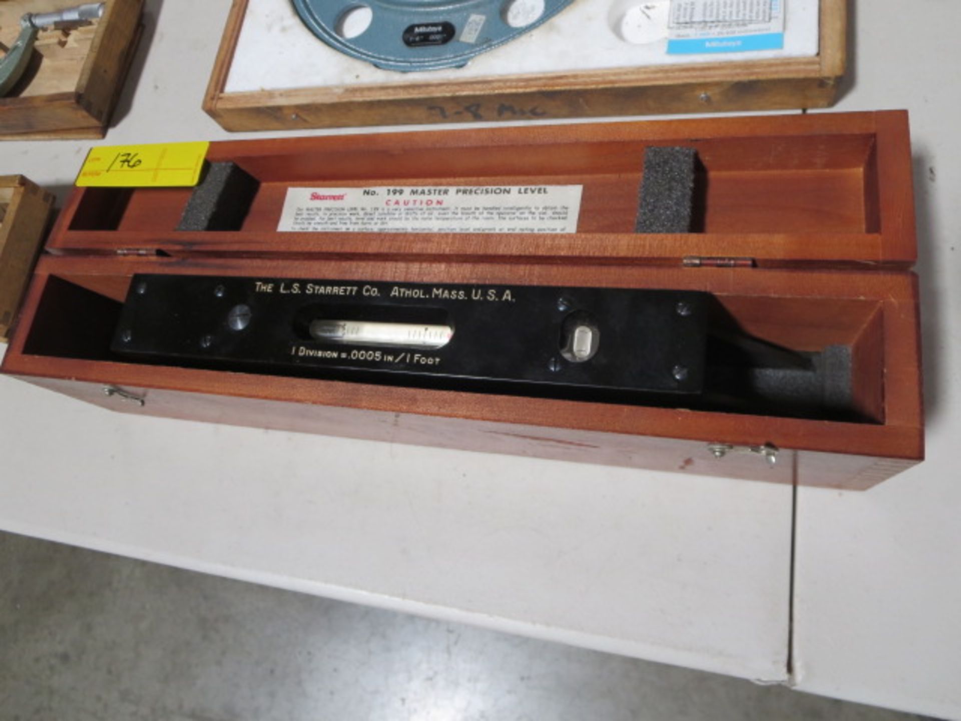 LS Starrett Master Precision Level, model 199