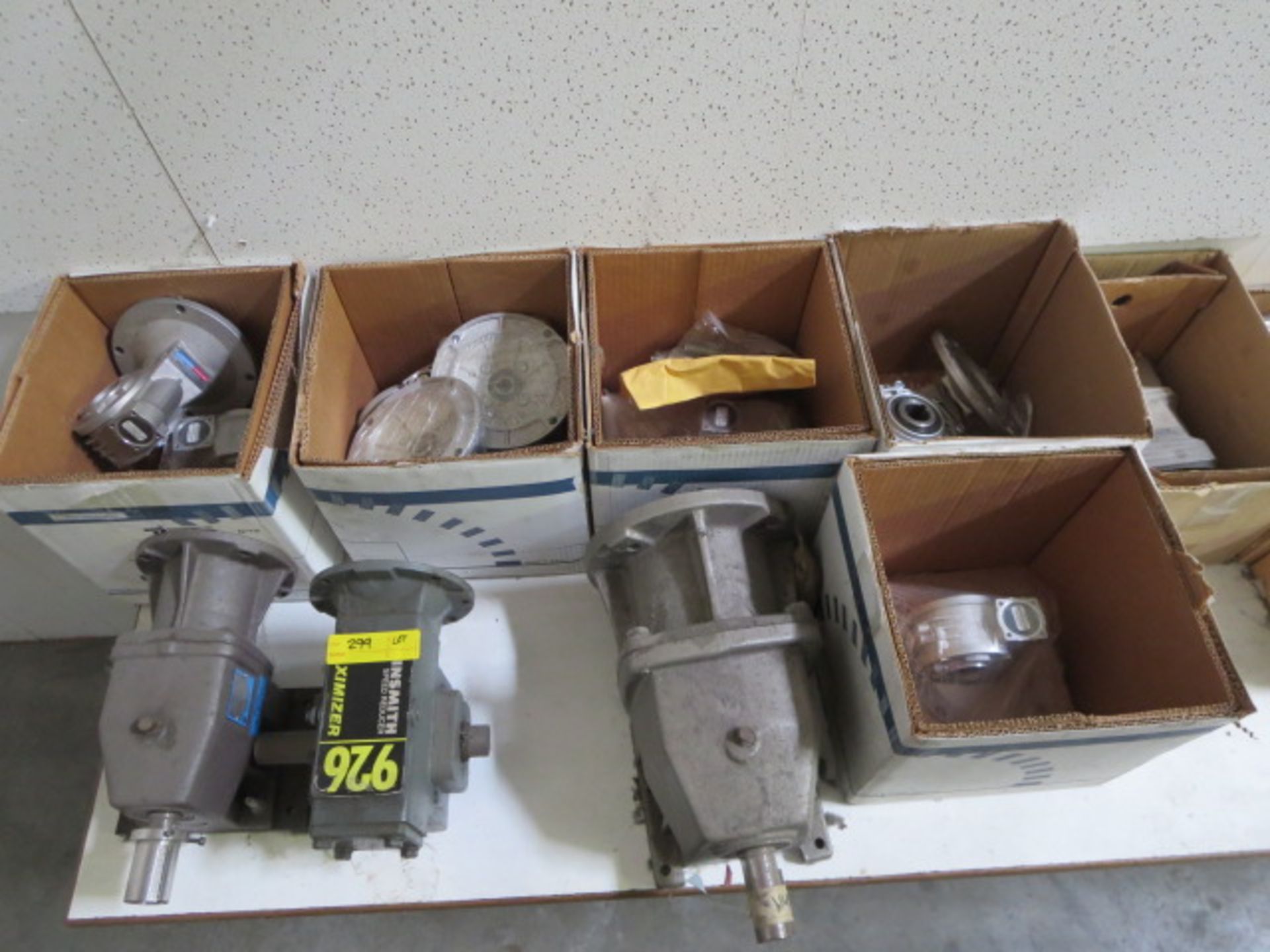 Lot of Assorted Speed Reducers, and Parts, Approx 13pcs