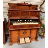 Victorian Walnut Organ by J.W. Andrew