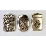 Group of 3 Sterling Silver Match Safes