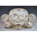 An assembled Minton part service, pattern no 5519,