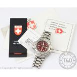 A Swiss Army compass watch,