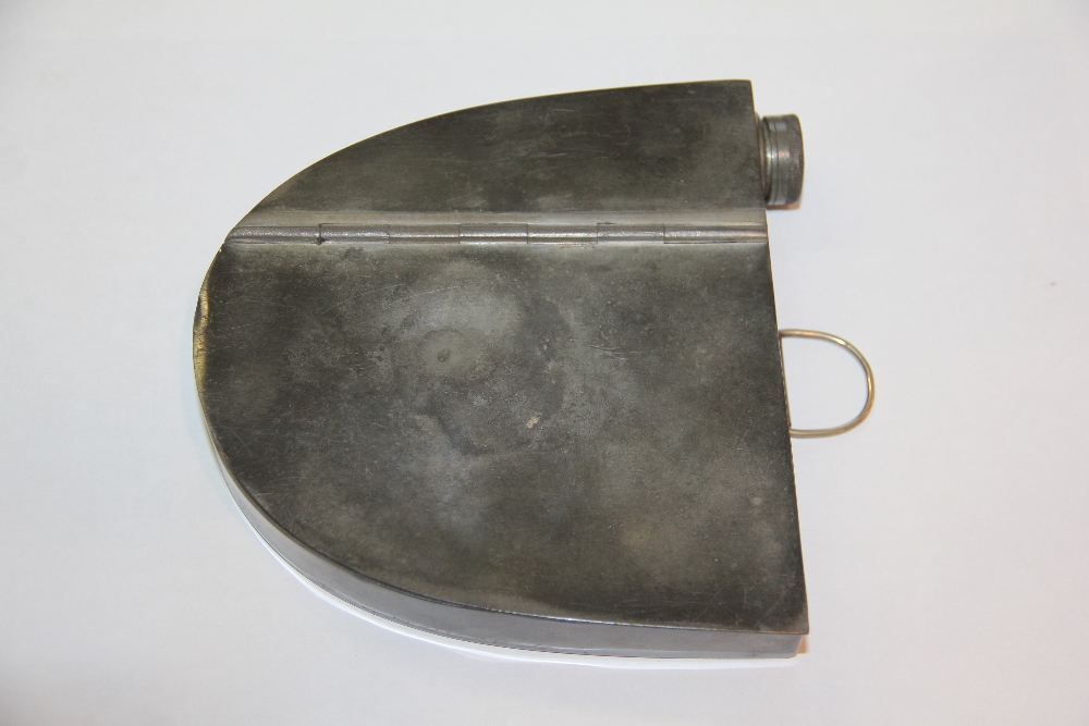 A James Dixon and Sons silver plated combination hunting hip flask and sandwich tin, - Image 3 of 10