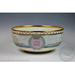 A large Royal Copenhagen Porcelain bowl celebrating the bi-centenary of the company,