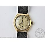 A 9ct yellow gold 'Collingwood' wristwatch, Birmingham 1932,