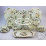 A collection of Aynsely Pembroke pattern dinner and tea wares to include twelve teacups and saucers,