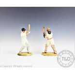 A Royal Doulton limited edition figure of Geoffrey Boycott, 102/8114, 24cm high and another of W. G.