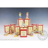 Nine Royal Doulton Bunnykins, comprising; Mother DB189 figure of the year 1999,