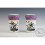 A pair of Berlin porcelain cache pots,