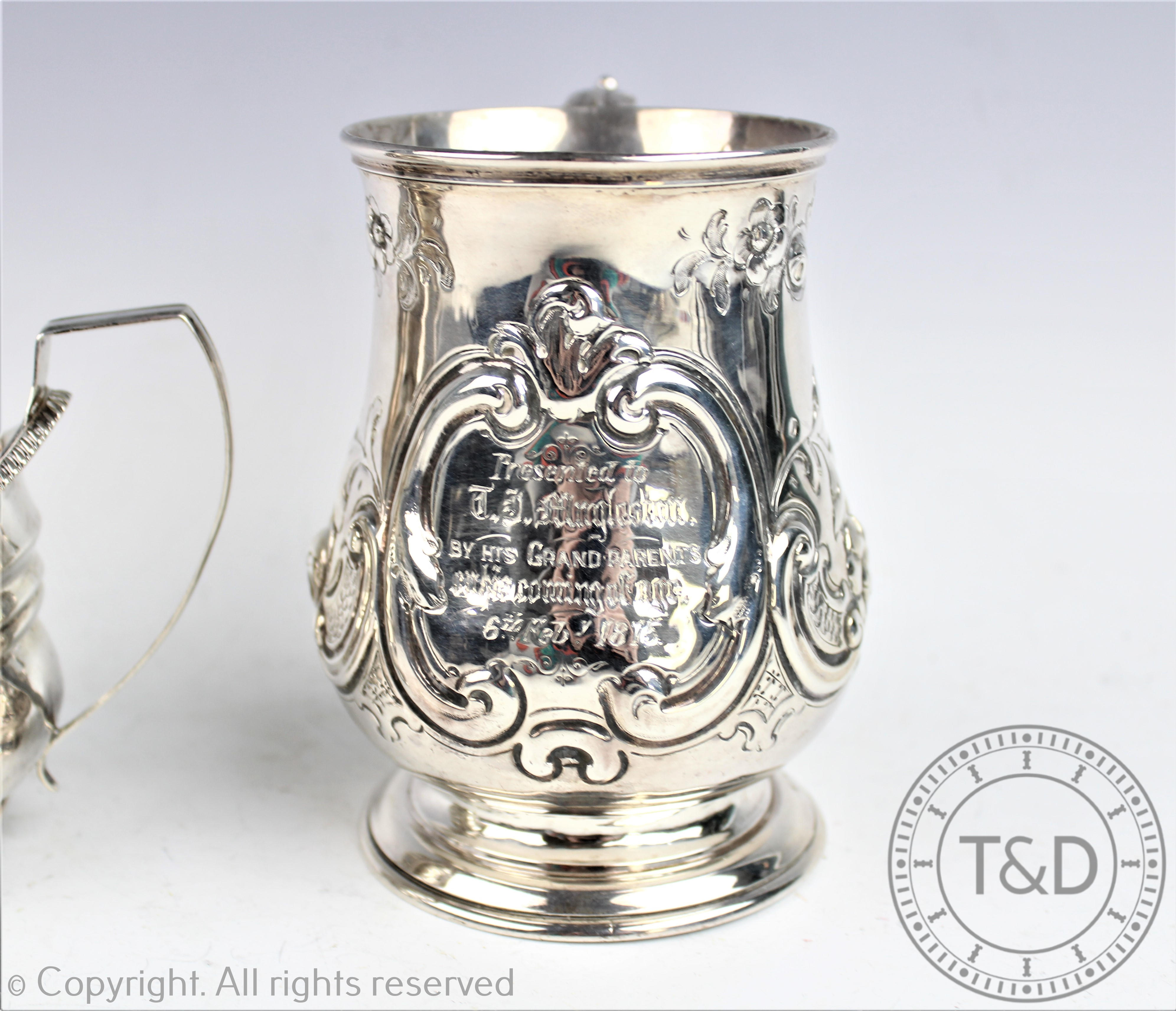 A Victorian silver mug Robert Harper, London 1863, - Image 2 of 2