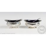 A pair of George III silver salts, Solomon Hougham, Solomon Royes & John East Dix, London 1817,