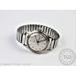 A Tudor Oyster wristwatch, the stainless steel circular case with Arabic numerals,