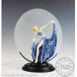 An Art Deco style table lamp,