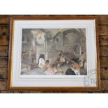After William Russell Flint, Limited edition colour print, Symposium at Lucenay,
