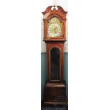 An Edwardian inlaid mahogany eight day longcase clock,