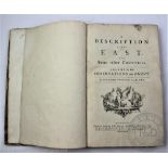 POCOCKE (R), A DESCRIPTION OF THE EAST AND SOME OTHER COUNTRIES, vol I only, in several parts,