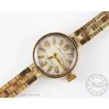 A ladies 9ct gold Rolex Precision wristwatch Birmingham mid 20th century,