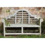 A Lutyens type garden bench,