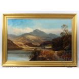 Clarence Roe (1850 - 1909) Oil on canvas, Loch Achray and Ben A'An, Signed lower left, 39cm x 59.