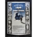 Murder On The Orient Express, 1974, 27" x 41" One sheet poster,