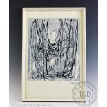 After Barbara Hepworth, Colour print, Untitiled, Patial label verso and printed signature,