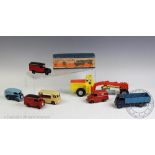 A Dinky Supertoys No. 521 Bedford Articulated Lorry, in box, with: Road Grader No. 963, N.C.B.