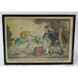 After Thomas Rowlandson, Three hand coloured prints, Sailors on Horseback, Secret Recruiter,