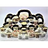 A selection of 19th century and later tea wares, to include a Crown Staffordshire part tea service,