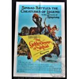The Golden Voyage of Sinbad, 1973, 27" x 41" One Sheet Poster, Fantasy Film,