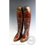 A pair of early 20th century gentleman's boots, Palmer Bro's of Newmarket,